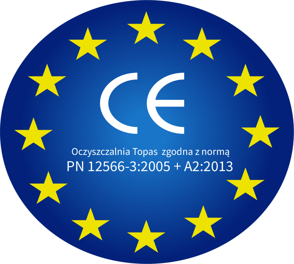 Certyfikat CE dla oczyszczalni ścieków